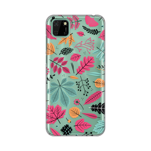 Silikonska maska / futrola print ultra tanka za Huawei Y5p/Honor 9S Colorful Leaves.