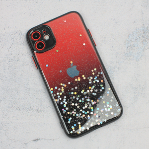 Maska / futrola Frame Glitter za iPhone 11 6.1 crna.