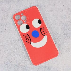 Maska / futrola Smile face za iPhone 12 Pro Max 6.7 crvena.