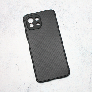 Maska / futrola Carbon fiber za Xiaomi Mi 11 Lite crna.