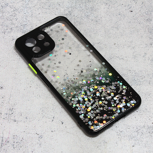 Maska / futrola Frame Glitter za Xiaomi Mi 11 Lite crna.