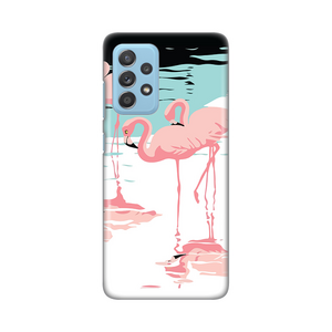 Silikonska maska / futrola print za Samsung A525 Galaxy A52 4G/A526 Galaxy A52 5G/A528B Galaxy A52s 5G Pink Flamingos.