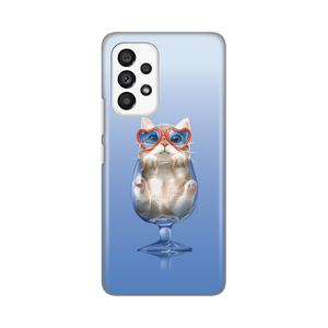 Silikonska maska / futrola print za Samsung A536 Galaxy A53 5G Funny Cat.