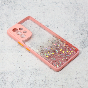 Maska / futrola Frame Glitter za Samsung A536 Galaxy A53 5G roze.