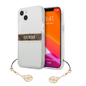 Maska / futrola Guess 4G Stripe Charm za iPhone 13 braon (GUHCP13MKB4GBR).