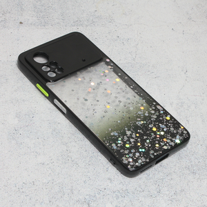 Maska / futrola Frame Glitter za Xiaomi Poco X4 Pro 5G crna.