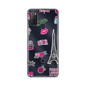 Silikonska maska / futrola print ultra tanka za Alcatel 1S (2021)/3L (2021)/A1 Alpha 21 Love Paris.