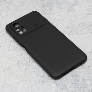 Silikonska maska / futrola Teracell Giulietta za Xiaomi Poco M4 Pro 4G mat crna.