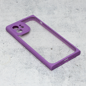 Maska / futrola Candy frame za iPhone 12 6.1 ljubicasta.
