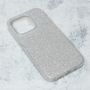 Maska / futrola Crystal Dust za iPhone 14 Pro srebrna.