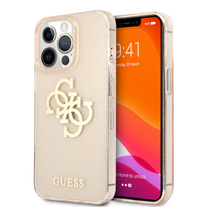 Maska / futrola Guess Hc Glitter Big za iPhone 13 Pro zlatna (GUHCP13LPCUGL4GGO).