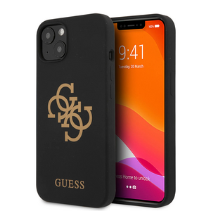 Maska / futrola Guess Hc Silicone za iPhone 13 crna (GUHCP13MLS4GGBK).