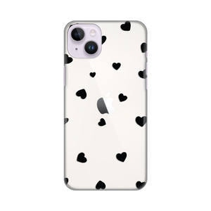 Silikonska maska / futrola print ultra tanka za iPhone 14 Plus Hearts.