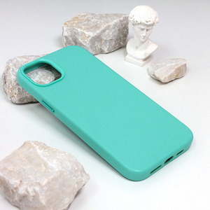 Maska / futrola Beautiful Shine Leather iPhone 14 Plus mint.