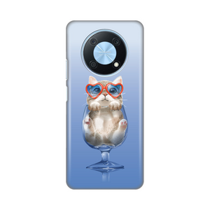 Silikonska maska / futrola print za Huawei nova Y90 Funny Cat.
