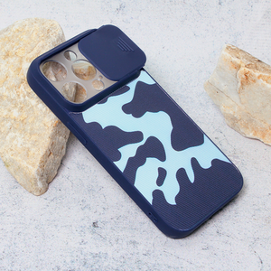 Maska / futrola Camera Army za iPhone 14 Pro tamno plava.