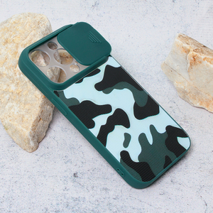 Maska / futrola Camera Army za iPhone 14 Pro tamno zelena.