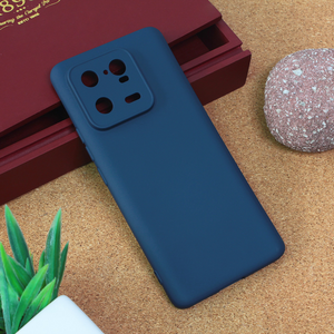 Silikonska maska / futrola Teracell Giulietta za Xiaomi 13 Pro mat tamno plava.