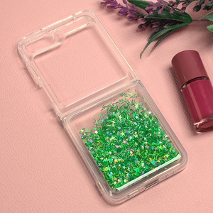 Maska / futrola Glitter za Samsung F731B Galaxy Z Flip 5 5G zelena.