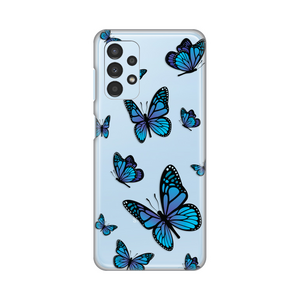 Silikonska maska / futrola print ultra tanka za Samsung A135 Galaxy A13 4G Blue butterfly.