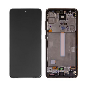 LCD displej za Samsung A525/Galaxy A52 2021 + touchscreen + frame crni Service Pack original/GH82-25524A.