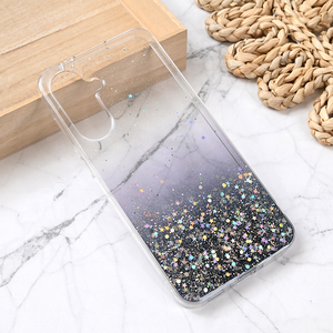 Silikonska maska / futrola Glitter za Samsung A366 Galaxy A36 5G crna.
