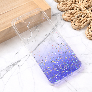 Silikonska maska / futrola Glitter za Samsung A566 Galaxy A56 5G ljubicasta.