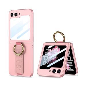 Maska / futrola STRAP RING CASE za Samsung F741B Galaxy Z Flip 6 5G roze (GKK case) (MS).