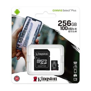 Memorijska kartica Kingston Select Plus Micro SD SDCS2/256GB Class 10 sa adapterom (MS).