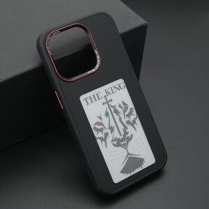 Maska / futrola SMART COVER Corning Glass za iPhone 14 Pro Max (6.7) crna (MS).