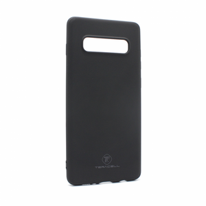 Silikonska maska / futrola Teracell Giulietta za Samsung G975 S10 Plus mat crna.