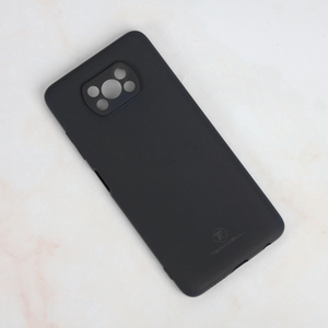 Silikonska maska / futrola Teracell Giulietta za Xiaomi Poco X3 NFC/Poco X3 Pro mat crna.