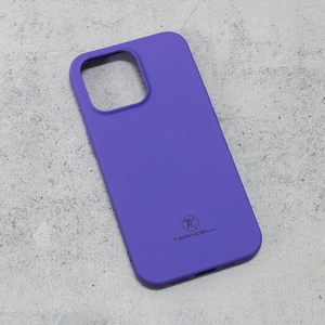 Silikonska maska / futrola Teracell Giulietta za iPhone 13 Pro mat ljubicasta.