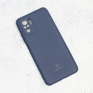 Silikonska maska / futrola Teracell Giulietta za Xiaomi Redmi Note 10/Redmi Note 10S mat tamno plava.