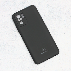 Silikonska maska / futrola Teracell Giulietta za Xiaomi Redmi Note 10/Redmi Note 10S mat crna.