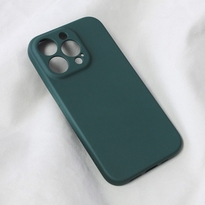 Maska / futrola Teracell Soft Velvet za iPhone 14 Pro tamno zelena.