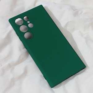Maska / futrola Teracell Soft Velvet za Samsung S928B Galaxy S24 Ultra tamno zelena.