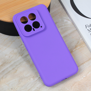 Silikonska maska / futrola Teracell Giulietta za Xiaomi 14 mat ljubicasta.