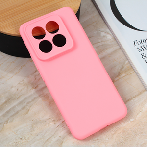 Silikonska maska / futrola Teracell Giulietta za Xiaomi 14 Pro mat roze.