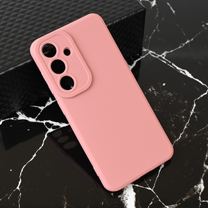 Silikonska maska / futrola Teracell Giulietta za Samsung S931 Galaxy S25 mat tamno roze.
