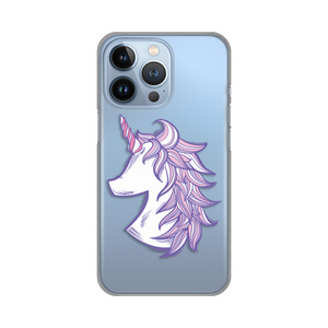 Silikonska maska / futrola print ultra tanka za iPhone 13 Pro Purple Unicorn.