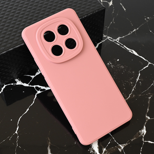 Silikonska maska / futrola Teracell Giulietta za Xiaomi Redmi Note 14 Pro Plus 5G mat tamno roze.