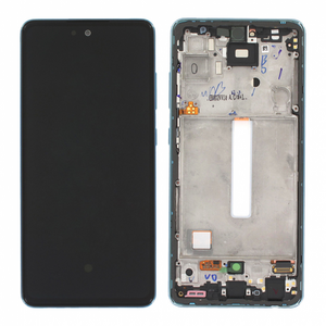 LCD displej za Samsung A525/Galaxy A52 2021 + touchscreen + frame Blue Service Pack original/GH82-25524B.