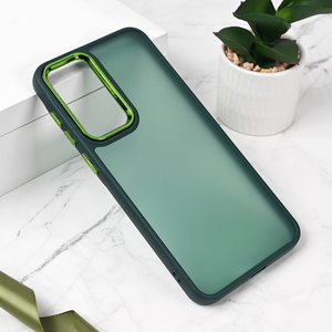 Maska / futrola Shining Camera za Samsung A566 Galaxy A56 5G tamno zelena.
