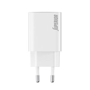 Kuciste punjaca Superior SU-P103 Super Fast PD 25W 3A Type C belo (CERT) (MS).
