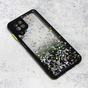 Maska / futrola Frame Glitter za Samsung A225 Galaxy A22 crna.