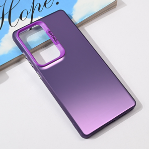 Maska / futrola providna za Samsung S938 Galaxy S25 Ultra ljubicasta.