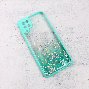 Maska / futrola Frame Glitter za Samsung A125F Galaxy A12 mint.