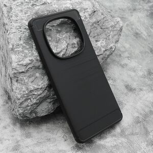 Silikonska maska / futrola BRUSHED za Xiaomi Redmi Note 14 Pro 4G crna (MS).