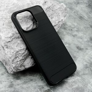 Silikonska maska / futrola BRUSHED za iPhone 15 Pro Max (6.7) crna (MS).